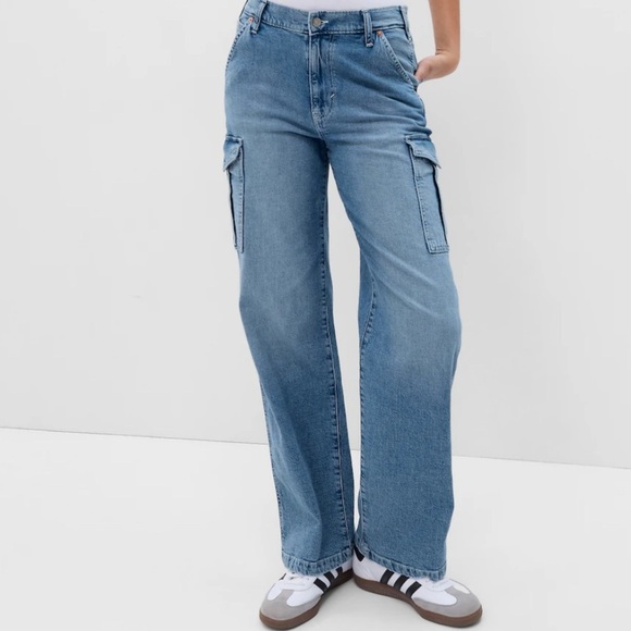 GAP Pants - GAP Blue Cargo Jeans